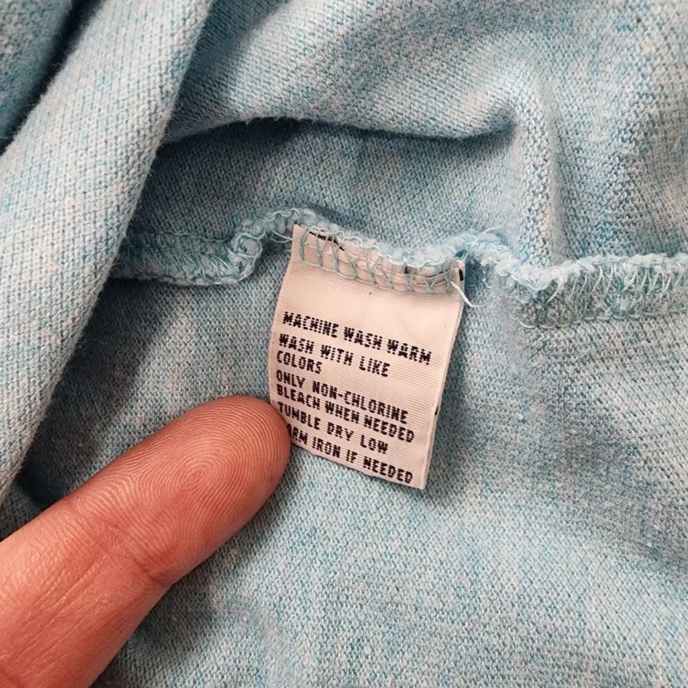 Polo Ralph Lauren Mens L 100% Cotton Blue Shirt Yellow Pony